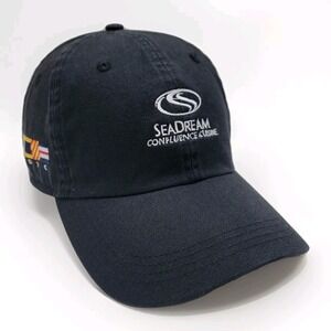 Seadream Yacht Club Confluence Cuisine Hat Unstructered Strapback Cap Black SDYC